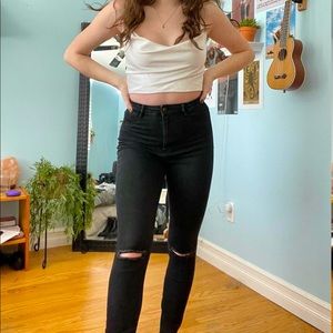 Zara high waisted jeggings